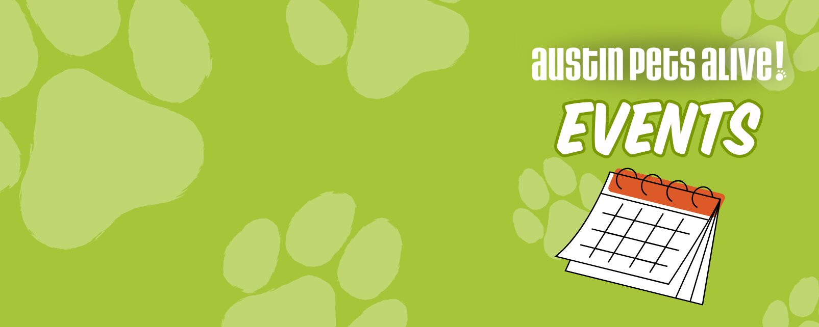 Events calendar evergreen web banner