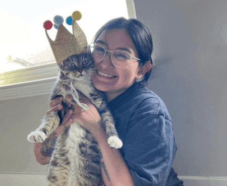 Cat adopted from apa